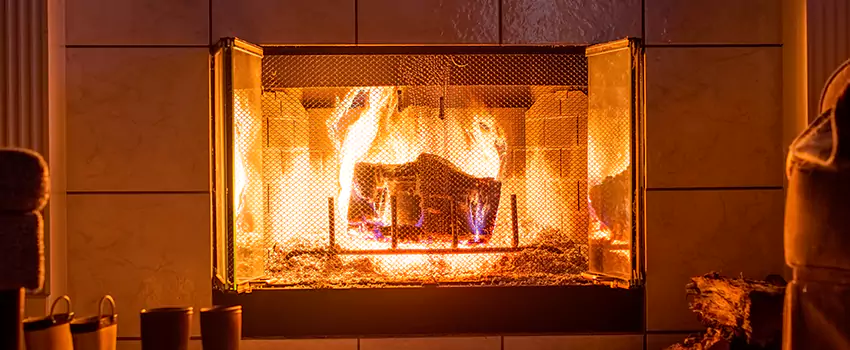 Mendota Hearth Landscape Fireplace Installation in Lubbock, Texas