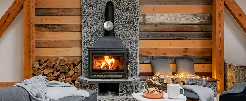 Thelin Hearth Products Direct Vent Gas Stove Fireplace Inspection in Lubbock, Texas